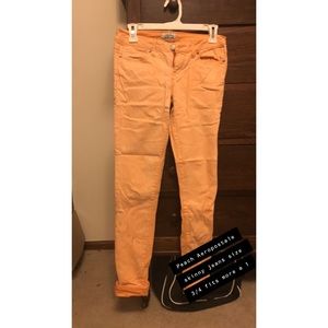 Peach Aeropostale skinny jeans